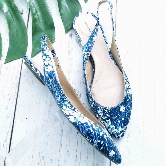Lands' End Shoes - 🌅 BOGO Lands End Floral Slingback Flats | SZ•11